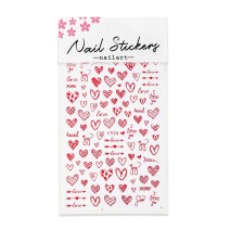 Samolepiace Valentínske Nálepky na Nechty F926
