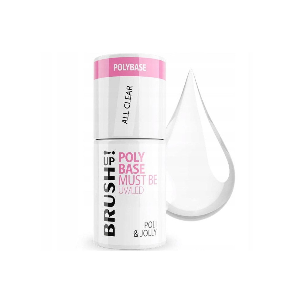 BrushUp! Poli&Jolly Clear Hybridná báza na nechty 5g