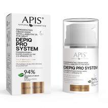 APIS DEPIQ PRO SYSTEM Depigmentačná nočná krémová maska s α-arbutínom 1%, 50 ml