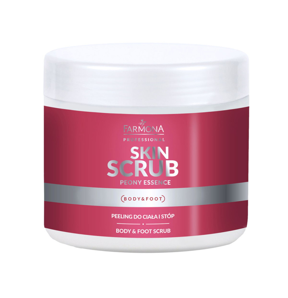 Farmona Skin scrub pivonka esencia pivonka peeling na telo a chodidlá 500 g