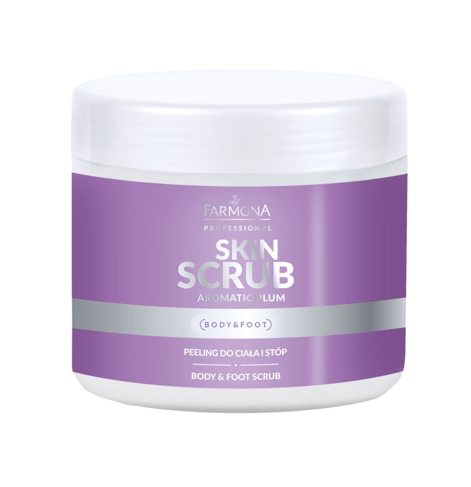 Farmona Skin scrub aromatický slivkový peeling na telo a chodidlá 500 g