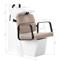 Gabbiano Porto-BM umývačka na vlasy béžová