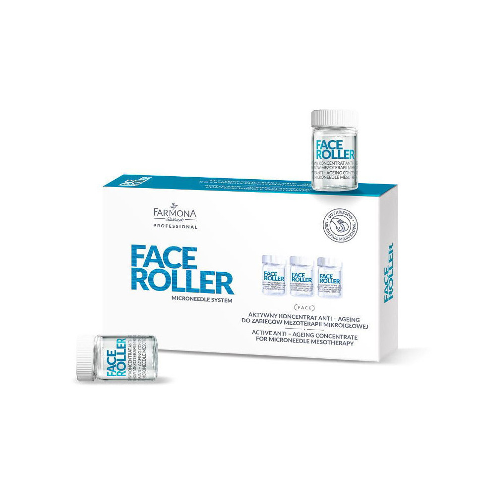 Farmona face roller aktívny koncentrát proti starnutiu pre mikroihličkovú mezoterapiu 5x5ml