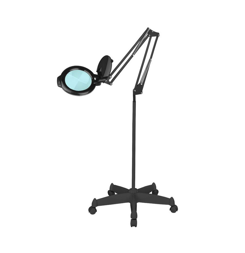 Moonlight 8013/6" čierna LED lampa s lupou so statívom