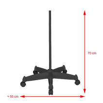 Moonlight 8013/6" čierna LED lampa s lupou so statívom