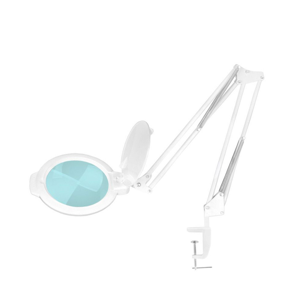 Moonlight 8012/5 "biela LED lampa s lupou na stolovú dosku