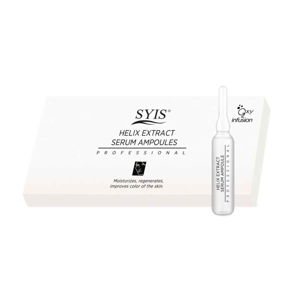 Syis ampulky s výťažkom zo slimačieho slizu helix 10x3ml