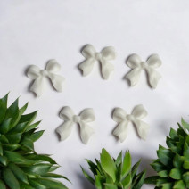 Ozdoba mašličky biele 1ks