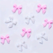 Ozdoba mašličky ružové 5ks