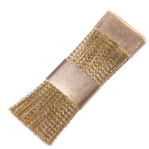 Čistiaca kefa na brúsny nástavec - mosadz