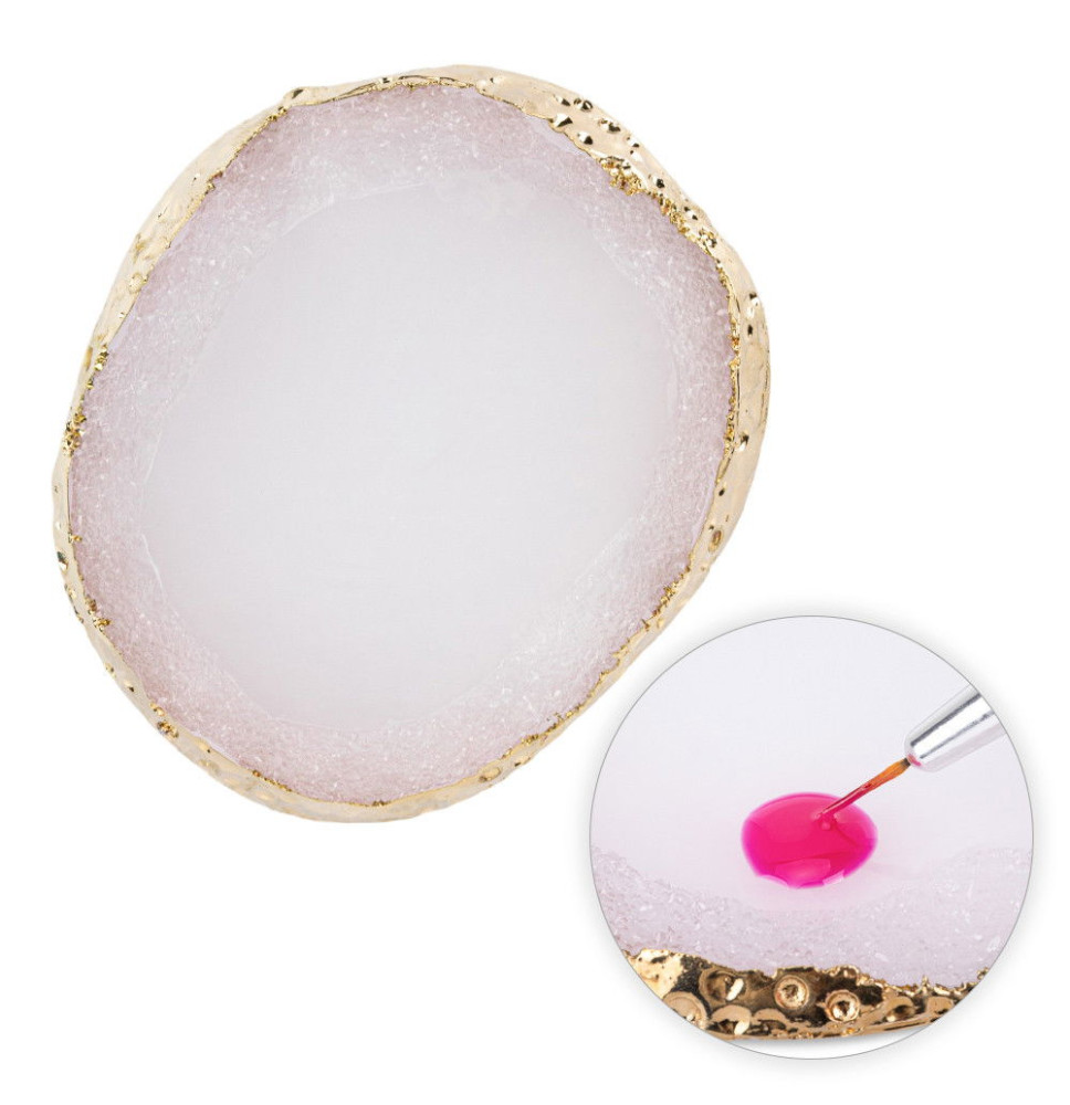 Podložka na miešanie gélov a prezentáciu okrúhla biela