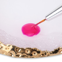 Podložka na miešanie gélov a prezentáciu okrúhla biela