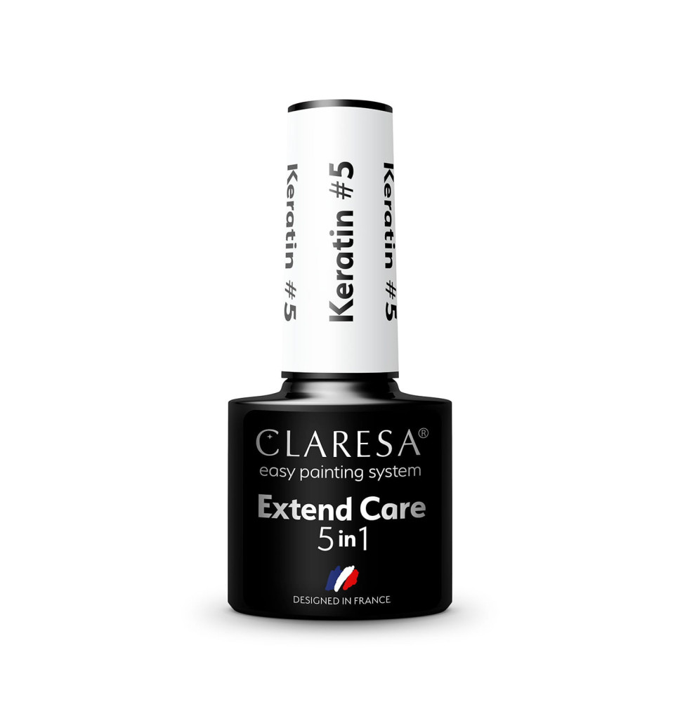 Gél lak CLARESA Extend Care 5v1 KERATIN 5 5ML
