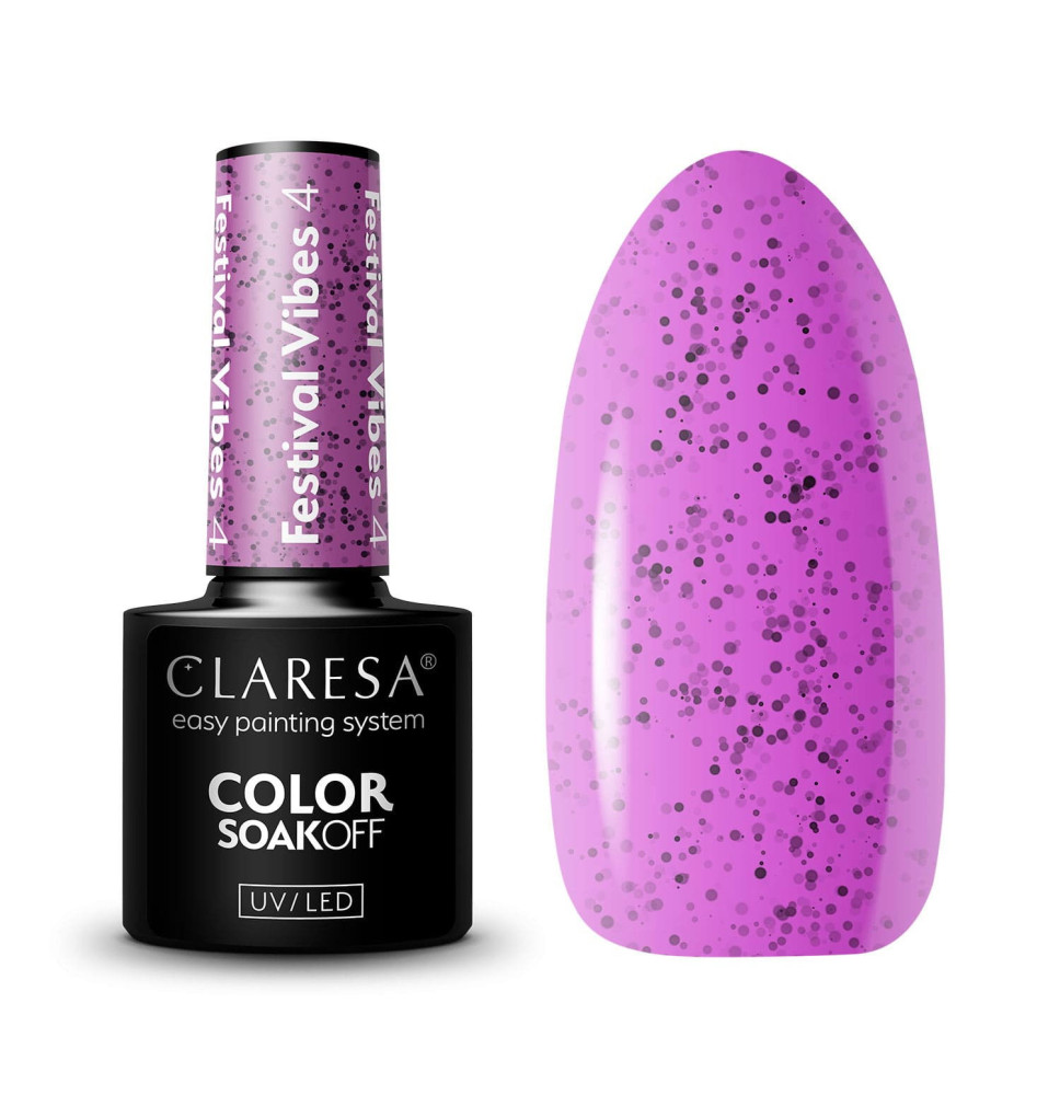 Gél lak CLARESA Festival Vibes 4 5ml
