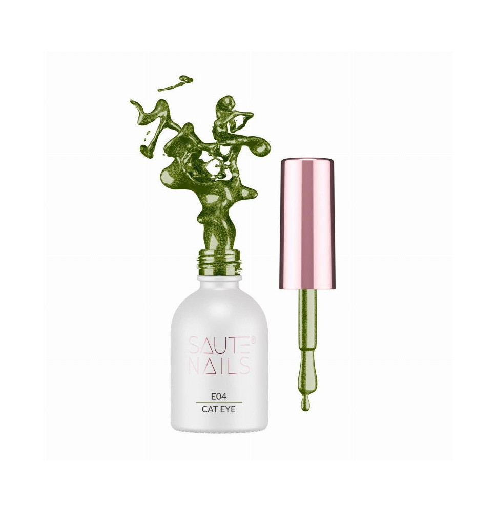 Gél lak na nechty Saute Nails Cat Eye Effect E04 8ml