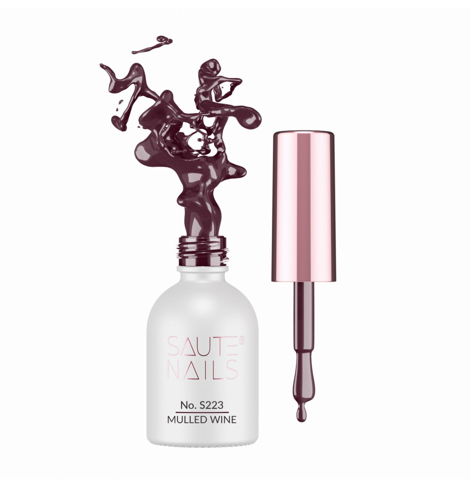 Gél lak na nechty Saute Nails S223 Mullled Wine 8ml