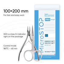 Microstop Sterilizačné-kraftové sáčky Prozori 100x200mm
