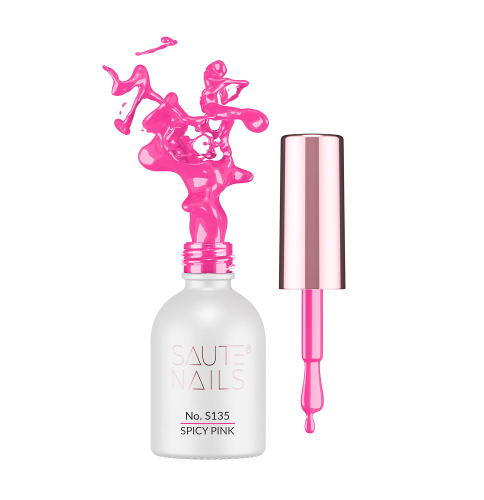 Gél lak na nechty Saute Nails S135 Spicy Pink 8ml
