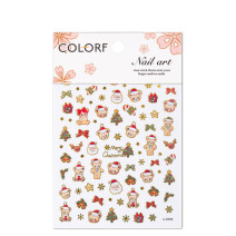Samolepiace Vianočné Nálepky na Nechty 3556