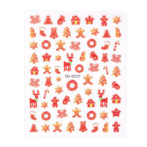 3D Samolepiace Vianočné Nálepky na Nechty 5D-0037