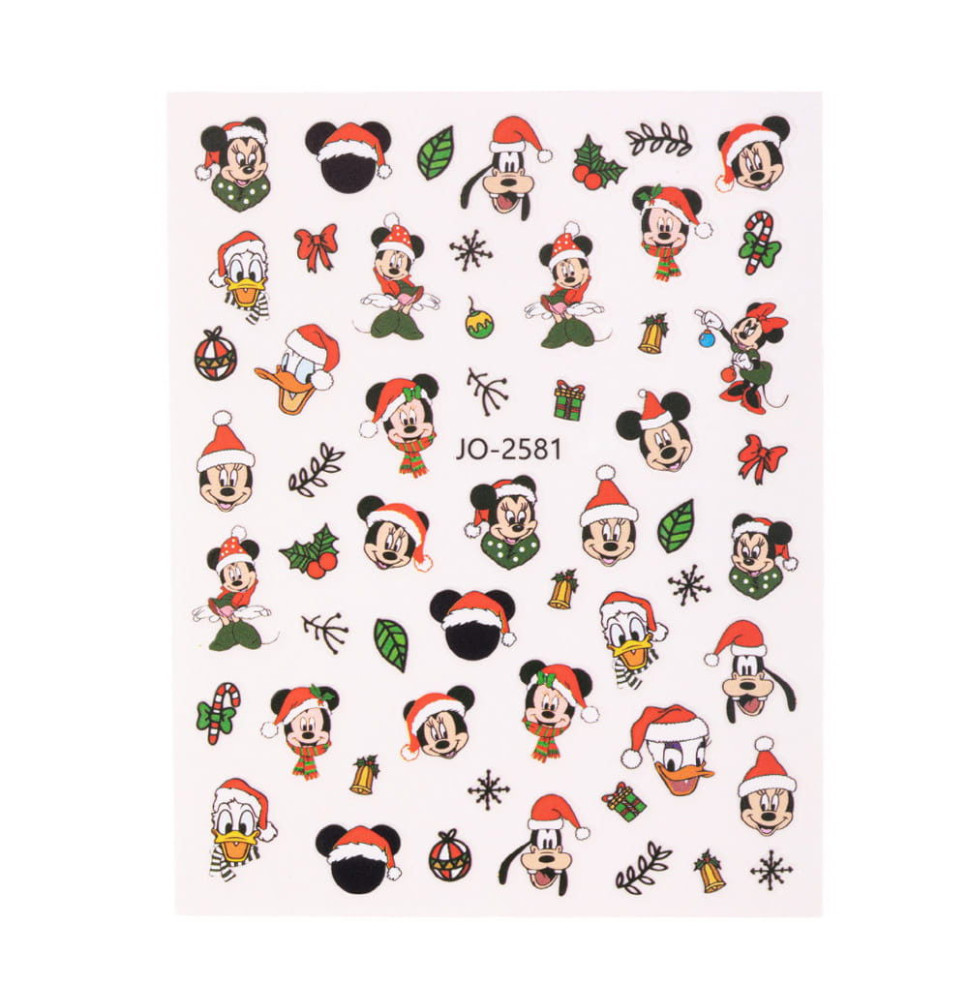 Samolepiace vianočné nálepky JO-2581 s motívmi disney postavičiek