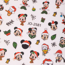 Samolepiace vianočné nálepky JO-2581 s motívmi disney postavičiek