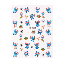 Vianočné samolepiace nálepky na nechty JO-2583 s motívom Stitch