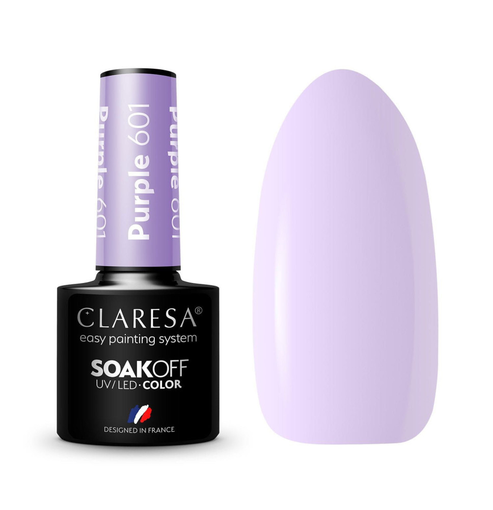 Gél lak CLARESA  Purple 601 5ml