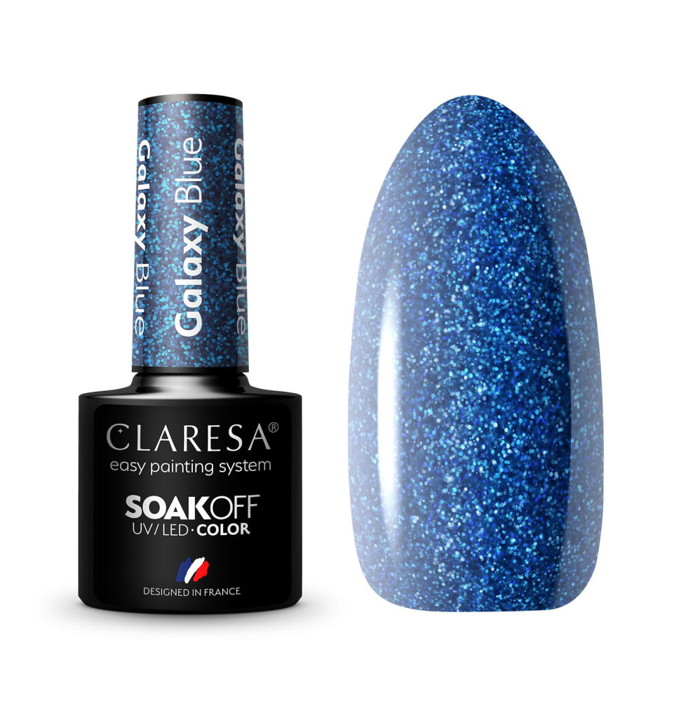 Gél lak CLARESA Galaxy Blue 5ml