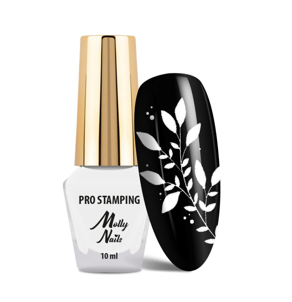 Molly lak na pečiatkovanie biely 01 PRO 10ml