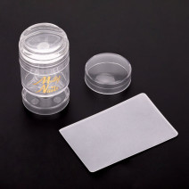 Silikónová pečiatka na nechty Molly Nails s nastaviteľnou veľkosťou vzoru a škrabkou