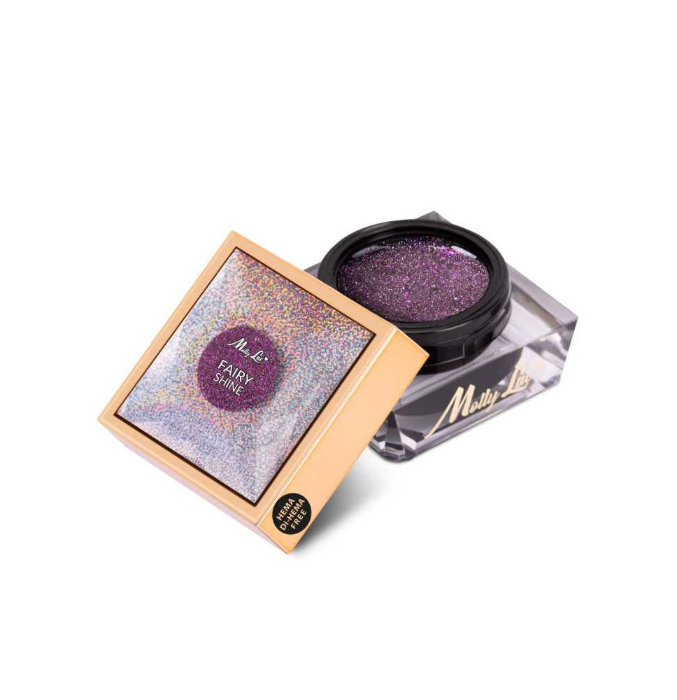 Stavebný gél na nechty MollyLac Fairy Shine 15g – Hema Free
