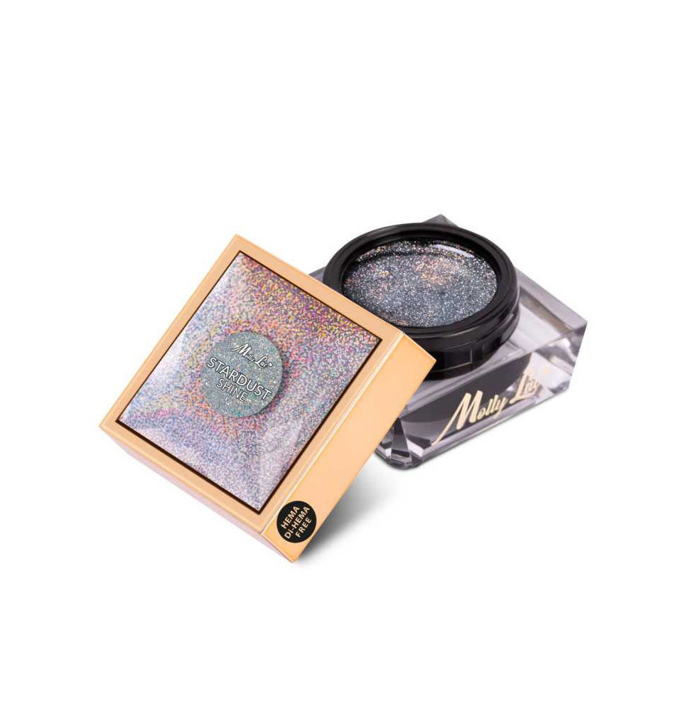Stavebný gél na nechty MollyLac Stardust Shine 15g – Hema Free