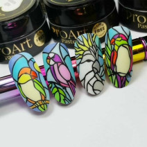 Pasta na zdobenie nechtov ProArt Paste Molly Lac 5g Č.13 čierny gél