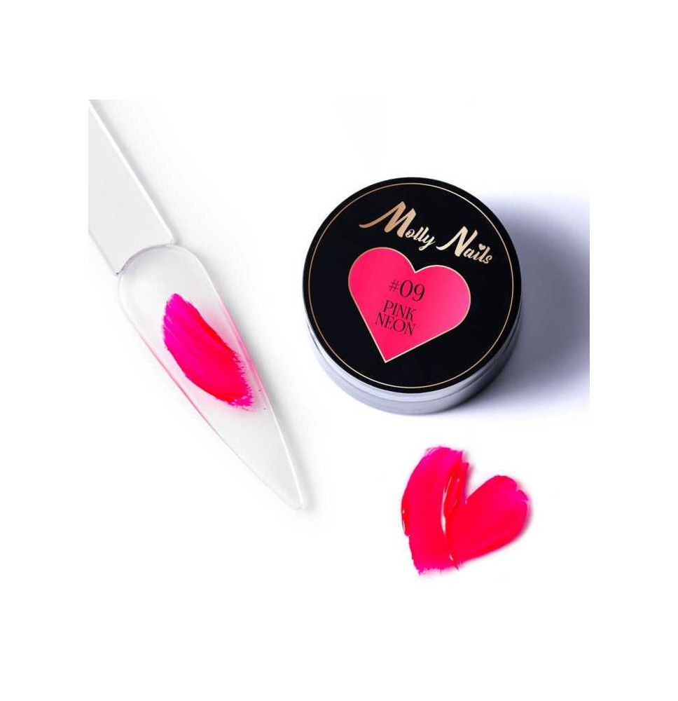 Pasta na zdobenie nechtov ProArt Paste Molly Lac 5g Č.9 neon pink gél