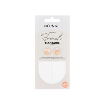 NeoNail šablónky na francúzsku manikúru 02 rovné 40ks
