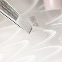 Gradientové francúzske nálepky na nechty French Ombre modré CS304