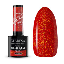 Gél lak CLARESA Rainbow JELLO base red 5ml