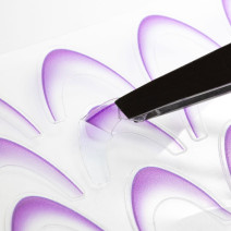 Gradientové francúzske nálepky na nechty French Ombre fialové SD-1926