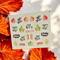 Vodonálepky na nechty jeseň BN-2370