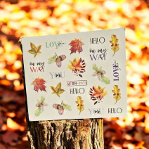 Vodonálepky na nechty jeseň BN-2373