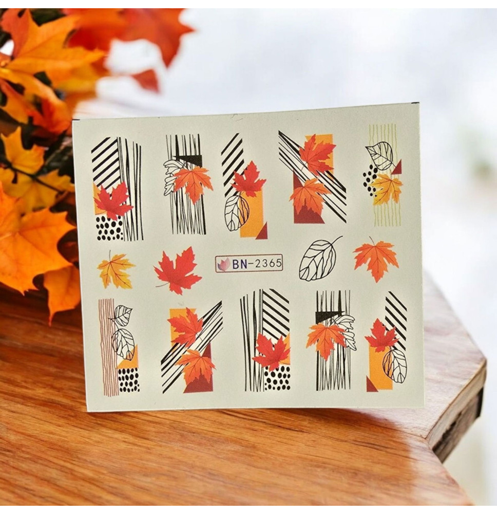 Vodonálepky na nechty jeseň BN-2365