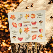 Vodonálepky na nechty jeseň BN-2371