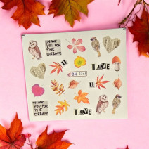 Vodonálepky na nechty jeseň BN-2368