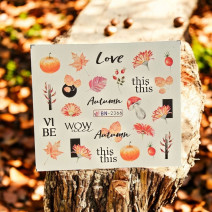 Vodonálepky na nechty jeseň BN-2366