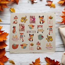 Vodonálepky na nechty jeseň BN-2375