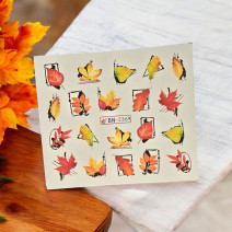 Vodonálepky na nechty jeseň BN-2369