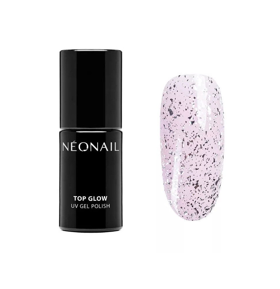 Neonail - Top Glow Silver Flakes 7,2 ml