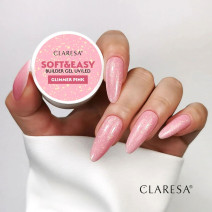 CLARESA STAVEBNÝ GÉL NA NECHTY SOFT&EASY GLIMMER PINK 45G