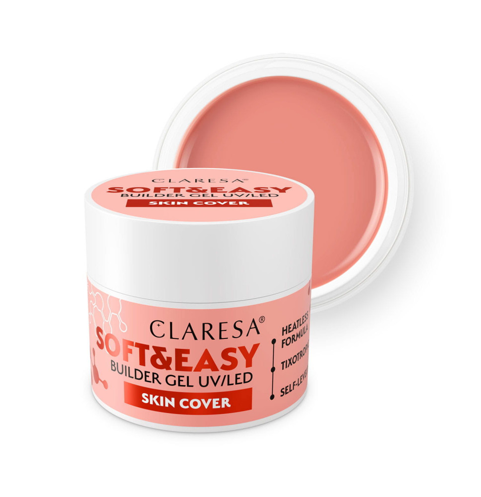 CLARESA STAVEBNÝ GÉL NA NECHTY SOFT&EASY SKIN COVER 90G